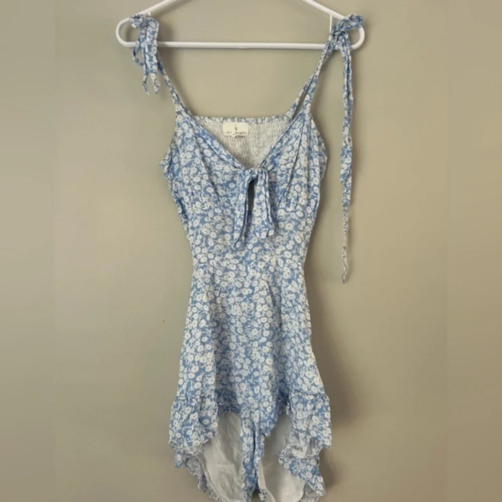 Lost‎ + wonder Blue Floral jumpsuit